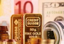 Vàng dao động trong phạm vi hẹp